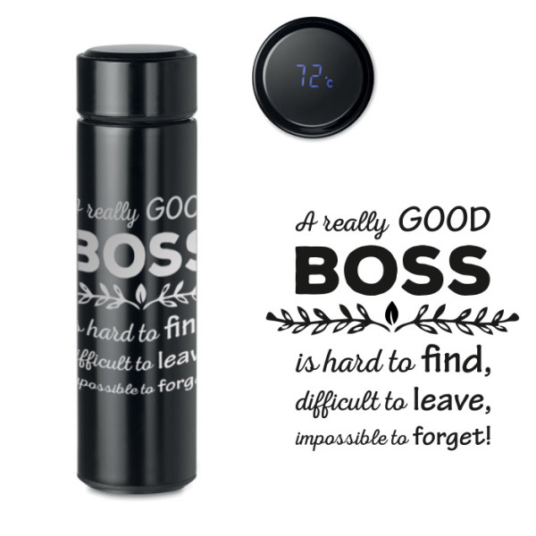 Vacuum Flask with Thermometer "Really good BOSS" (500ml)