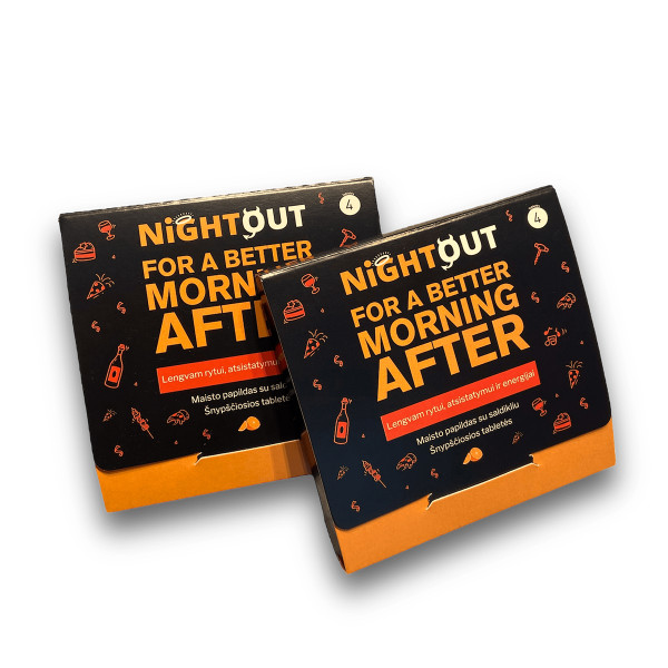 NIGHTOUT Hangover Supplement, 4 Tablets NIGHTOUT Hangover Supplement, 4 Tablets