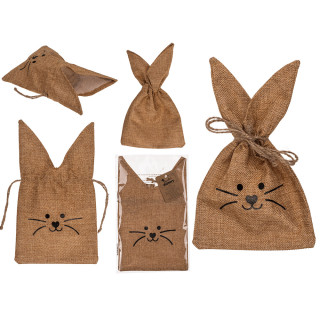 Jute Bag "Easter Bunny" (15 x 26cm)