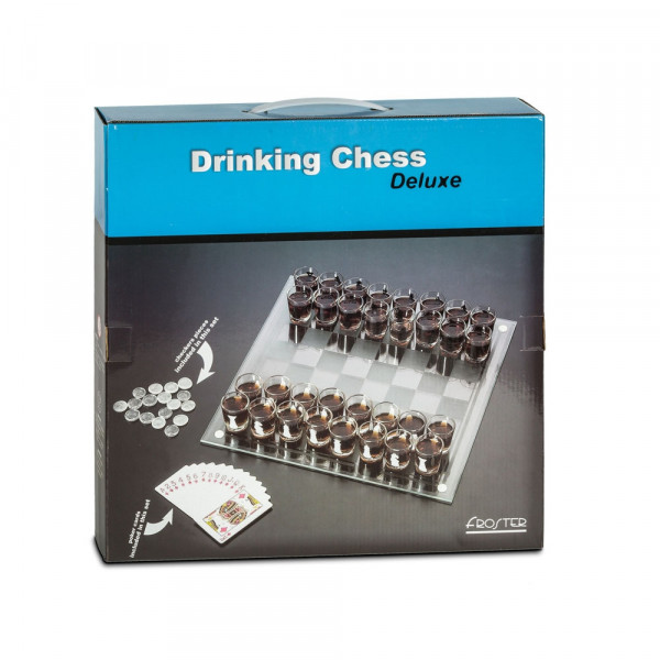 Glass Party Game "Checkers - Chess"