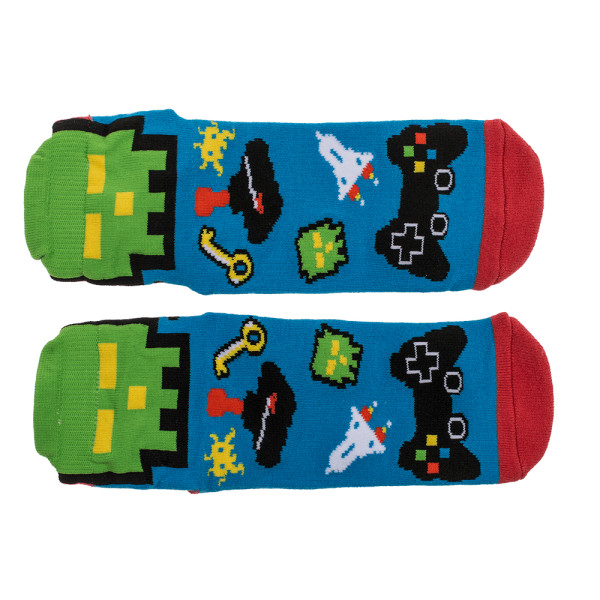 Socks with non-slip sole "Game over"