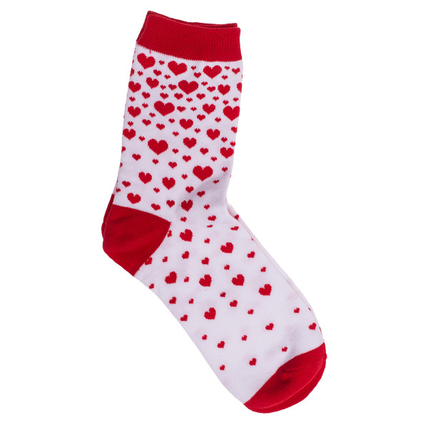 Women's socks set "Hearts" in a gift box (3 pairs) Women's socks set "Hearts" in a gift box (3 pairs)