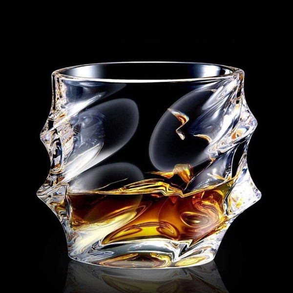 Crystal carafe and 6 glass set "OPULENT ELEGANCE"