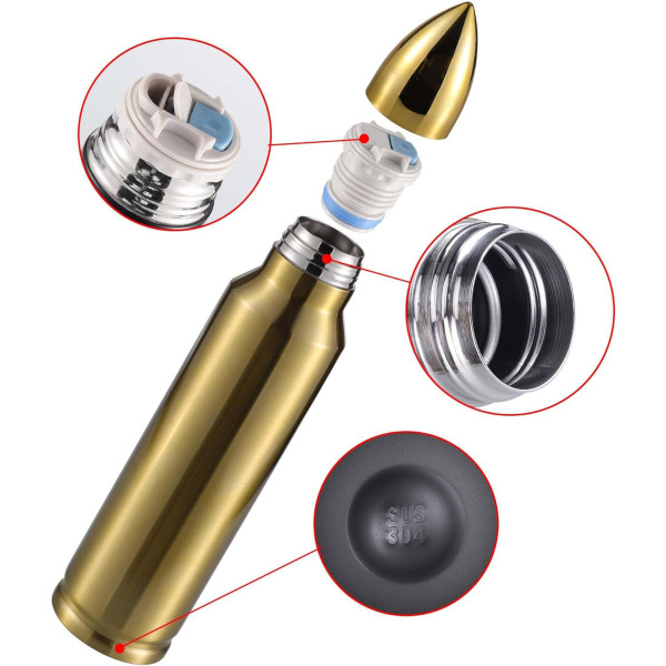 Bullet-Shaped Thermos (1000ml) Bullet-Shaped Thermos (1000ml)