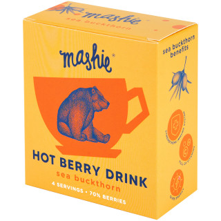 Berry Purée Tea "MASHIE" with Sea Buckthorn Berries (4 pcs x 40ml)
