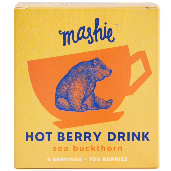 Berry Purée Tea "MASHIE" with Sea Buckthorn Berries (4 pcs x 40ml)