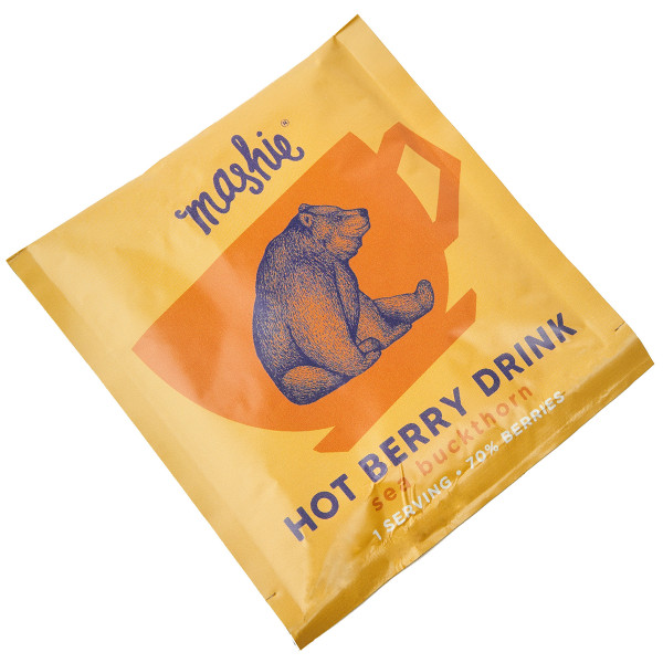 Berry Purée Tea "MASHIE" with Sea Buckthorn Berries (4 pcs x 40ml)