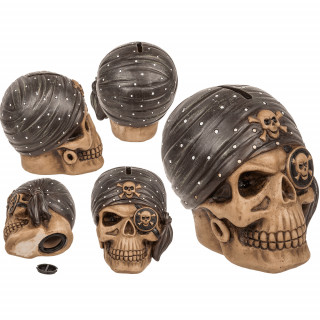 Skull-shaped piggy bank "Pirate"