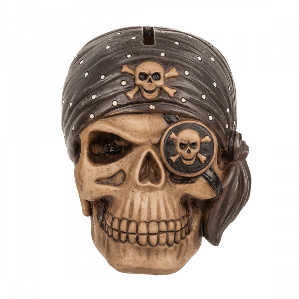 Skull-shaped piggy bank "Pirate" Skull-shaped piggy bank "Pirate"