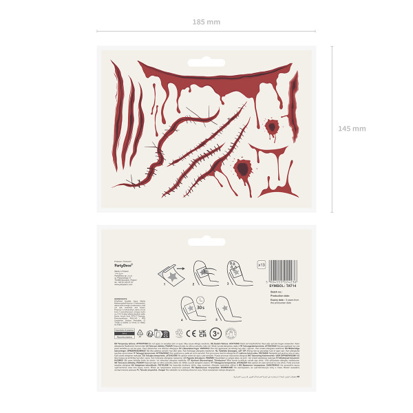 Temporary Tattoos "Scars" Temporary Tattoos "Scars"