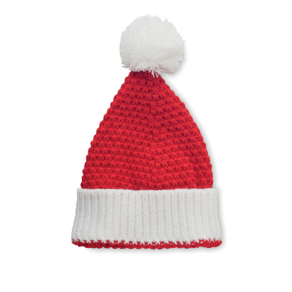 Knitted Winter Red Hat "Auriga" Knitted Winter Red Hat "Auriga"