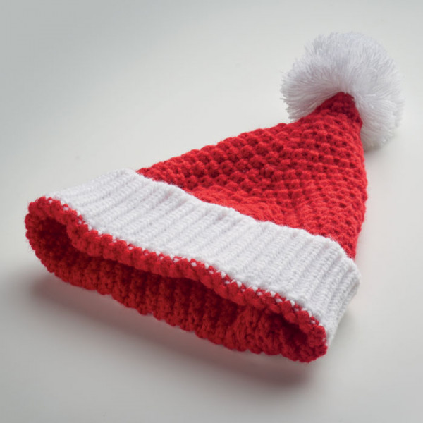Knitted Winter Red Hat "Auriga" Knitted Winter Red Hat "Auriga"