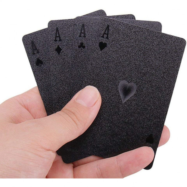 Black plastic cards