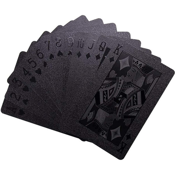 Black plastic cards