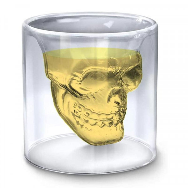 Skull-shaped glass "DOOMED", 200ml Skull-shaped glass "DOOMED", 200ml