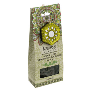 Cone incense with holder, Jasmine (40 pcs.)