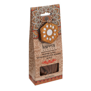 Cone incense with holder, Patchouli (40 pcs.)