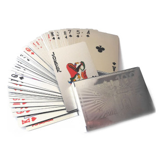 Silver plastic cards