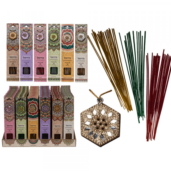 Incense with stand, Sandalwood (40 pcs.)