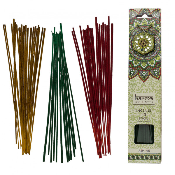 Incense with stand, Jasmine (40 pcs.) Incense with stand, Jasmine (40 pcs.)