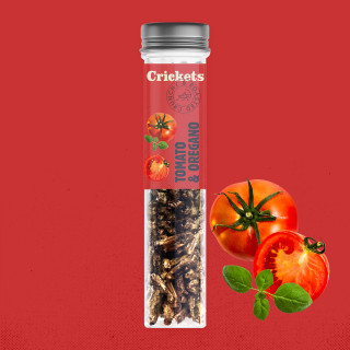 Crunchy Roasted Crickets "Tomato and Oregano"