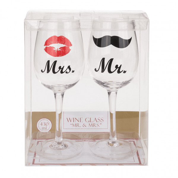Wine Glass Set "His and Hers" Wine Glass Set "His and Hers"