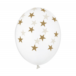 Balloons "Transparent Stars" (6 pcs.)