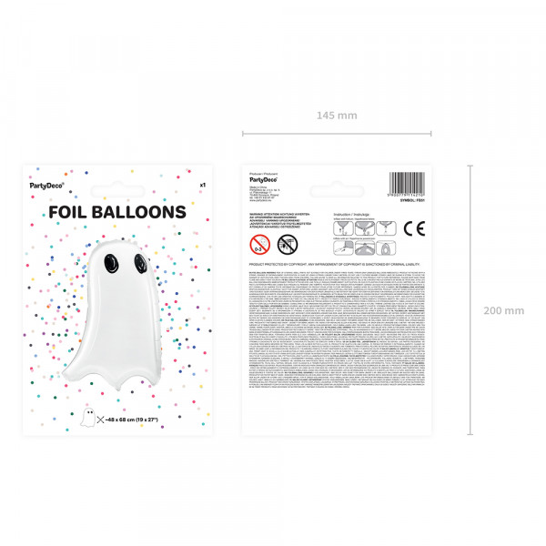 Foil Balloon "Ghost" (48x86 cm) Foil Balloon "Ghost" (48x86 cm)