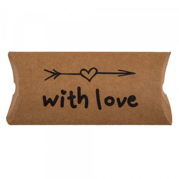 Kraft paper boxes - pillows "For you", 4 pcs. Kraft paper boxes - pillows "For you", 4 pcs.
