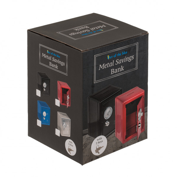 Metal safe - piggy bank (with key and code)