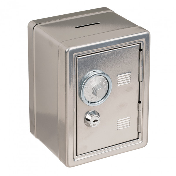 Metal safe - piggy bank (with key and code)