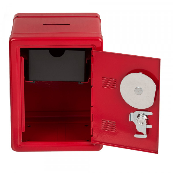 Metal safe - piggy bank (with key and code)