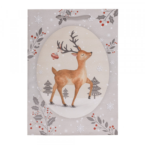Paper Gift Bag "Christmas" (25x9x34.5cm) Paper Gift Bag "Christmas" (25x9x34.5cm)