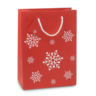 Paper gift bag "Snowflake" (30x11x22 cm)