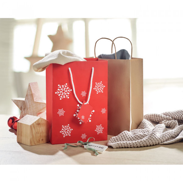 Paper gift bag "Snowflake" (36x11x26 cm) Paper gift bag "Snowflake" (36x11x26 cm)