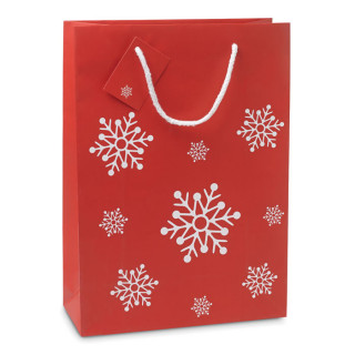 Paper gift bag "Snowflake" (36x11x26 cm)