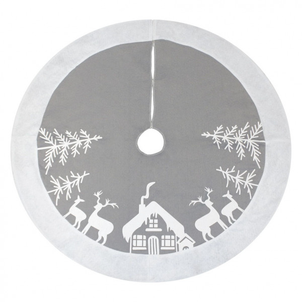 Silver Tree Skirt "XMas" Silver Tree Skirt "XMas"