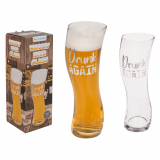 Wobbling Beer Mug "Drunk again" (569ml)