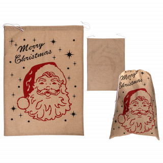 XL Jute Gift Bag "Merry Christmas" (68 x 50cm)