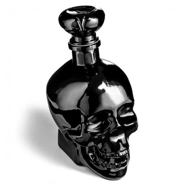 Black skull-shaped carafe (750ml)