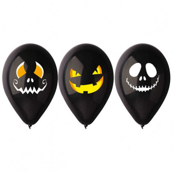 Premium Balloons "Halloween Faces" (3 pcs.) Premium Balloons "Halloween Faces" (3 pcs.)