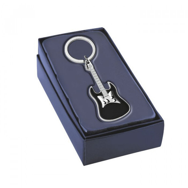 Keychain "Black Guitar" (engraving available for an additional fee) Keychain "Black Guitar" (engraving available for an additional fee)