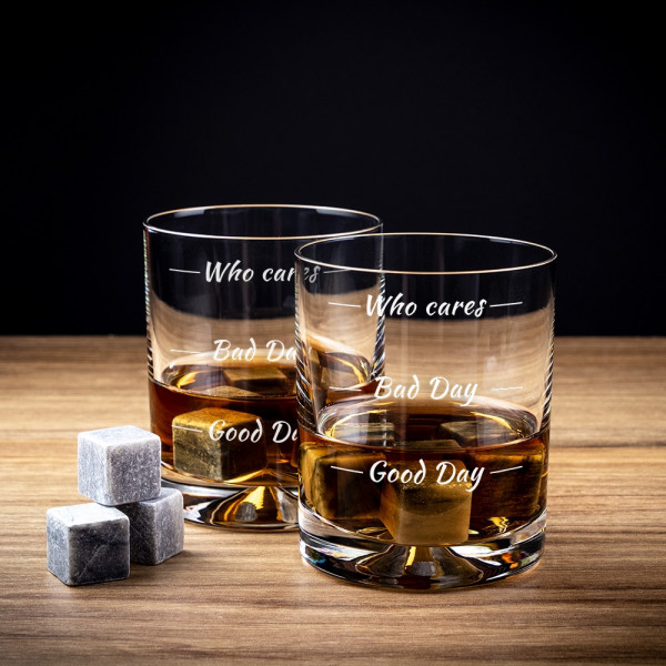 Whiskey Lover's Set "Who Cares"
