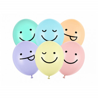 Balloons "Faces" (6 pcs.)