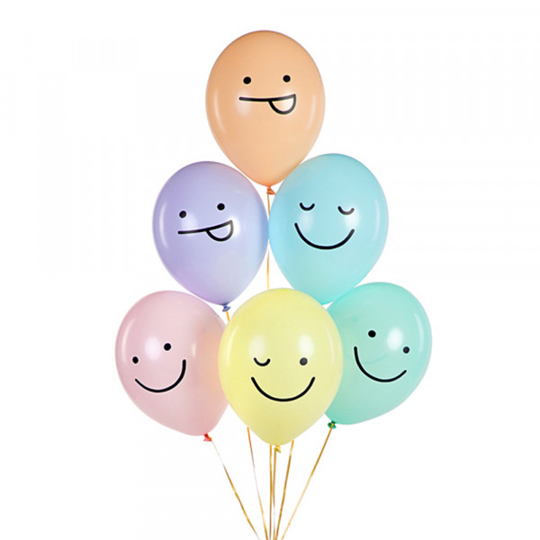 Balloons "Faces" (6 pcs.) Balloons "Faces" (6 pcs.)