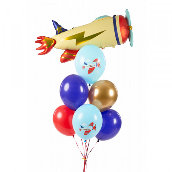 Balloons "Airplane" (6 pcs.) Balloons "Airplane" (6 pcs.)