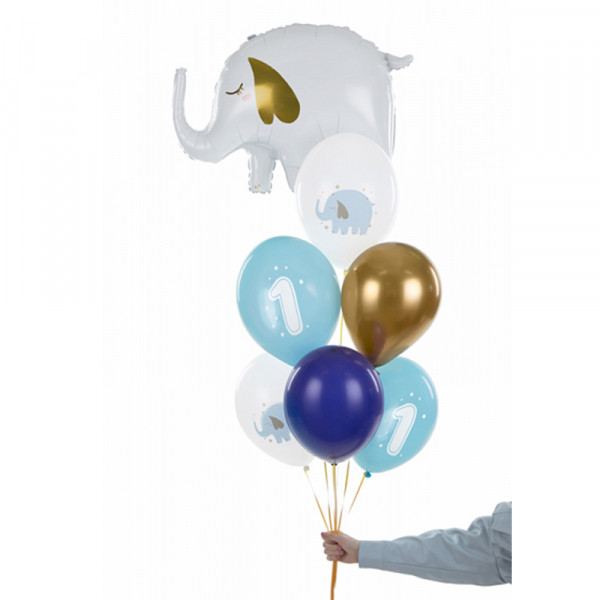 Balloons "One Year", Pastel Blue (6 pcs.) Balloons "One Year", Pastel Blue (6 pcs.)