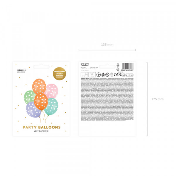 Balloons "Dots" (6 pcs.) Balloons "Dots" (6 pcs.)