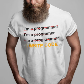 T-shirt "I write code"