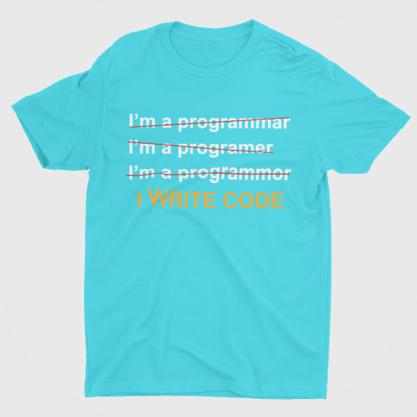 T-shirt "I write code"